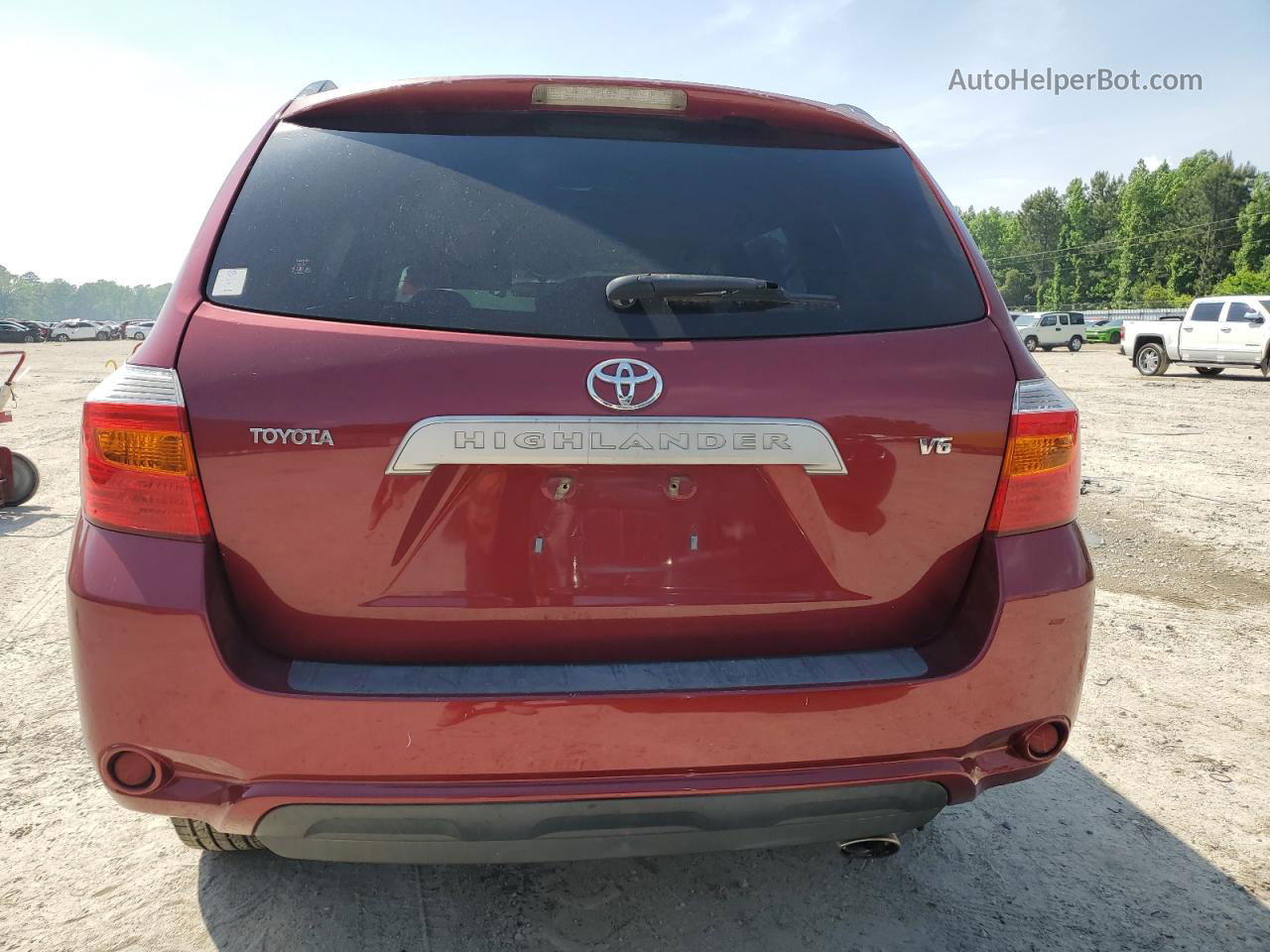 2008 Toyota Highlander  Бордовый vin: JTEDS41A282035189