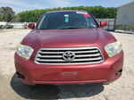 2008 Toyota Highlander  Бордовый vin: JTEDS41A282035189