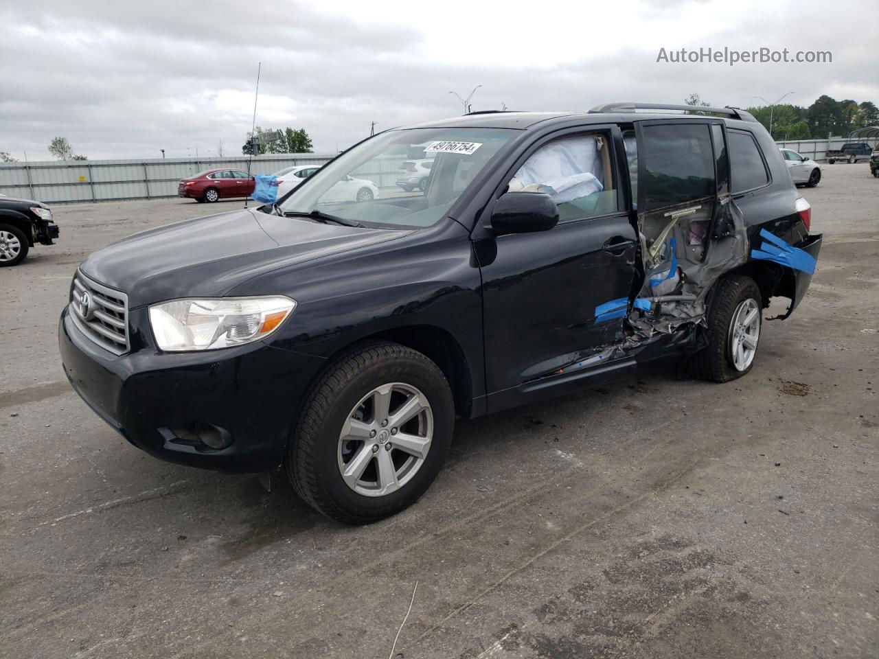 2008 Toyota Highlander  Black vin: JTEDS41A382003030