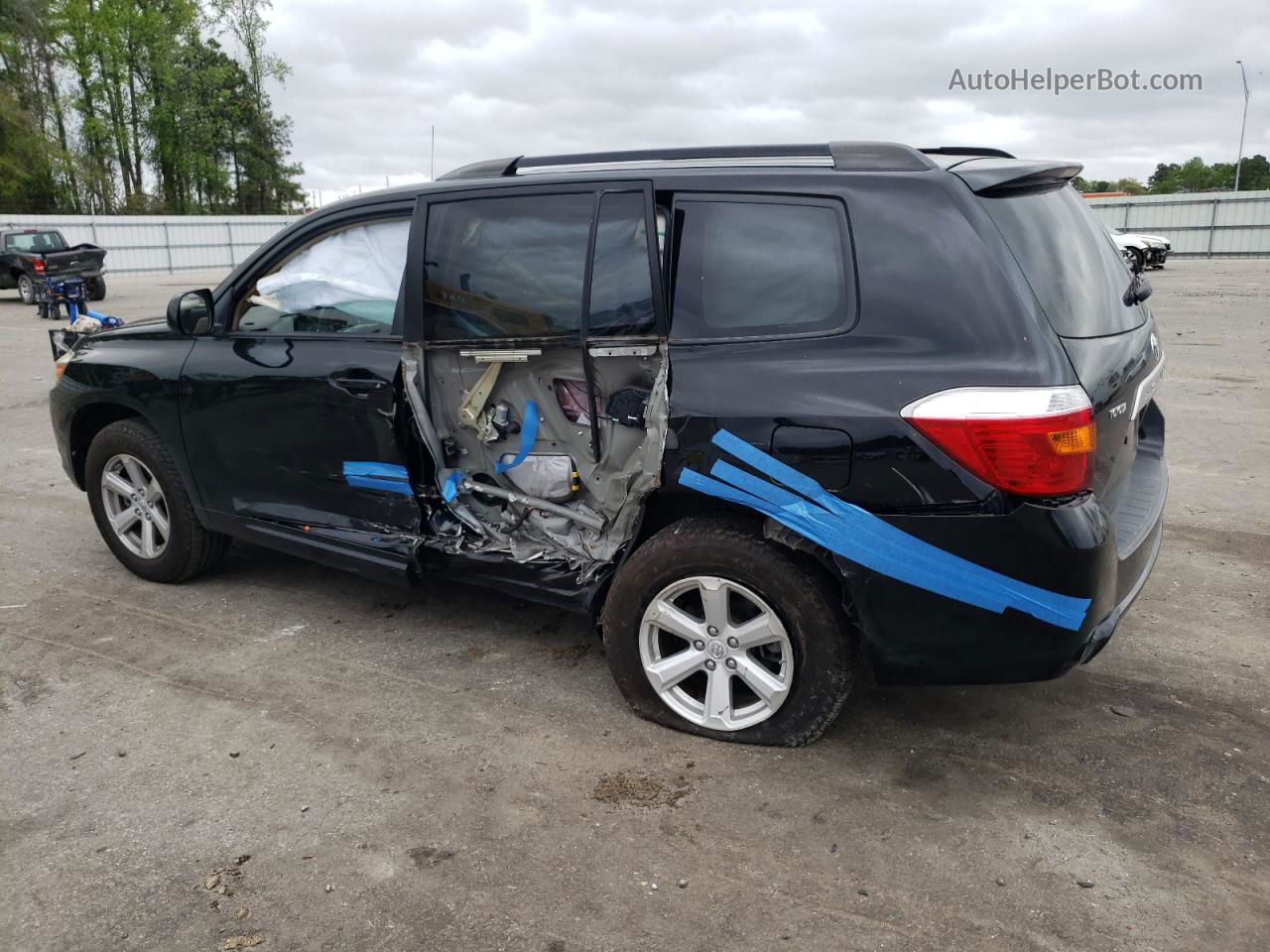 2008 Toyota Highlander  Black vin: JTEDS41A382003030