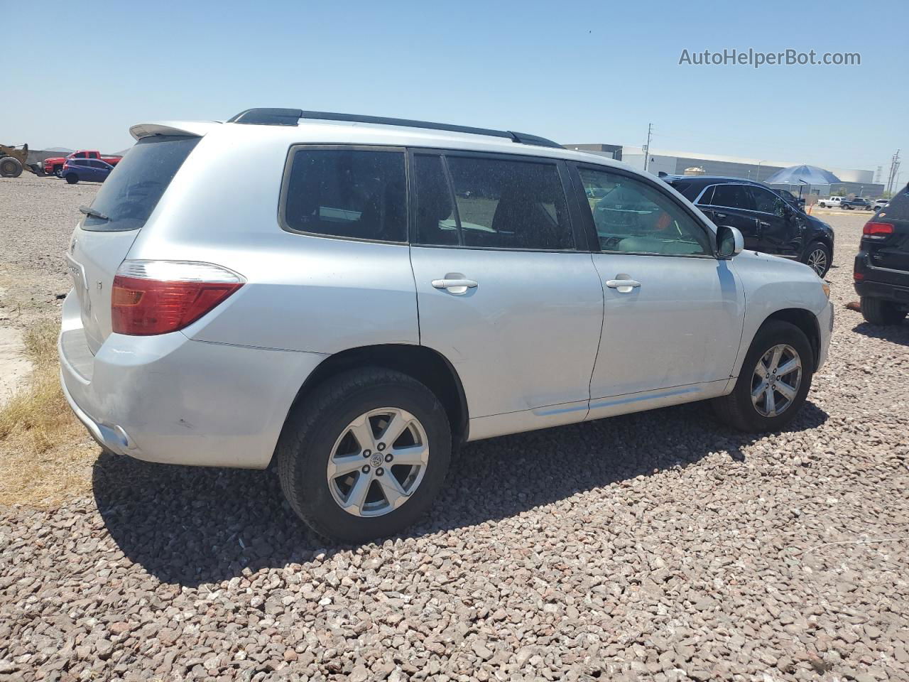 2008 Toyota Highlander  Silver vin: JTEDS41A382010043