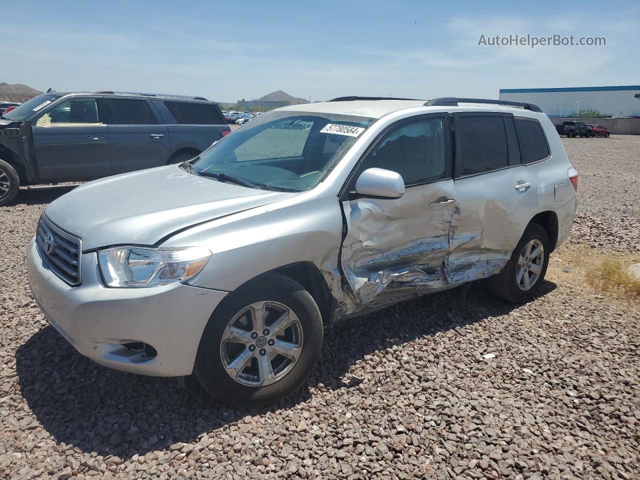 2008 Toyota Highlander  Silver vin: JTEDS41A382010043