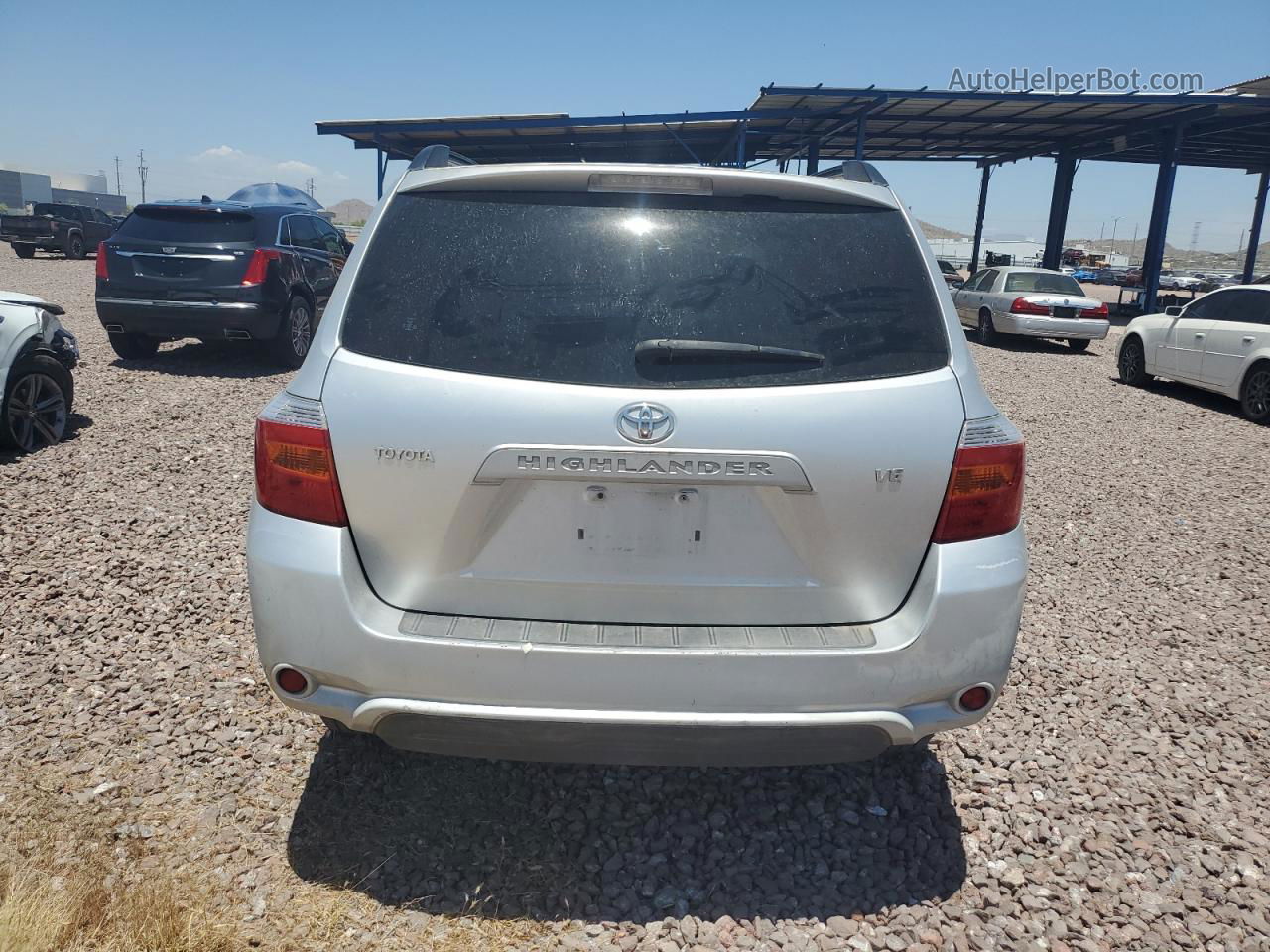 2008 Toyota Highlander  Silver vin: JTEDS41A382010043