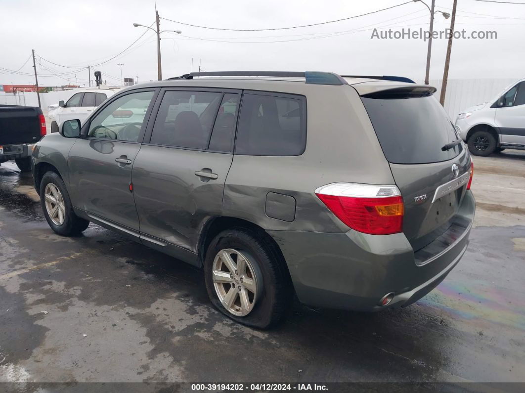 2008 Toyota Highlander Gray vin: JTEDS41A382059274