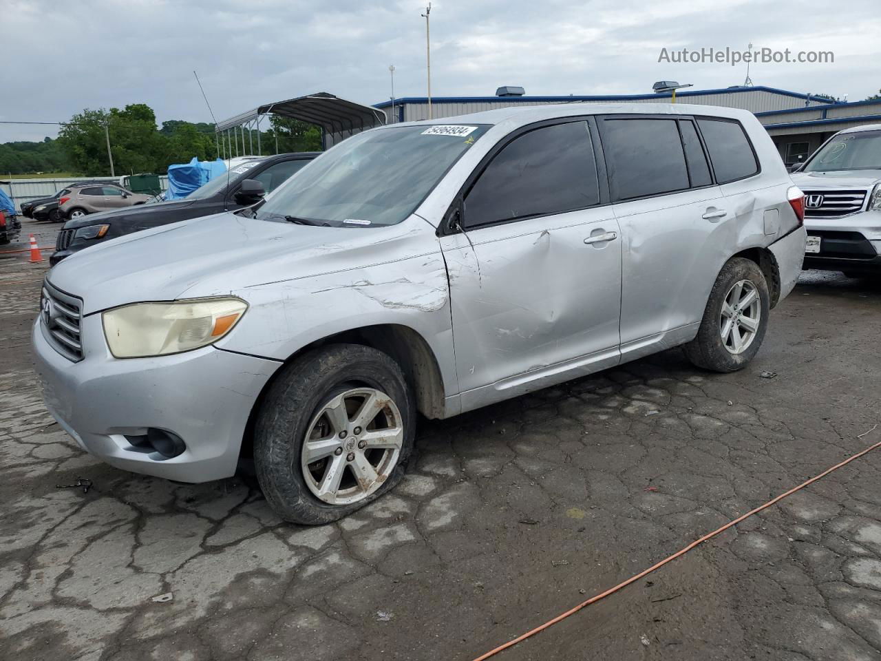 2008 Toyota Highlander  Silver vin: JTEDS41A582038233