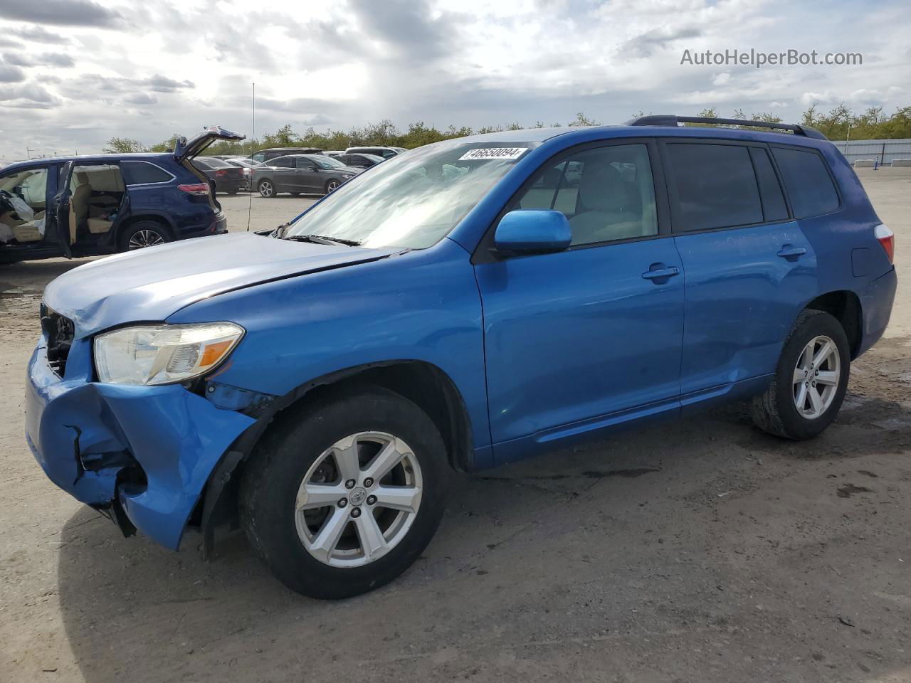 2008 Toyota Highlander  Blue vin: JTEDS41A682010263