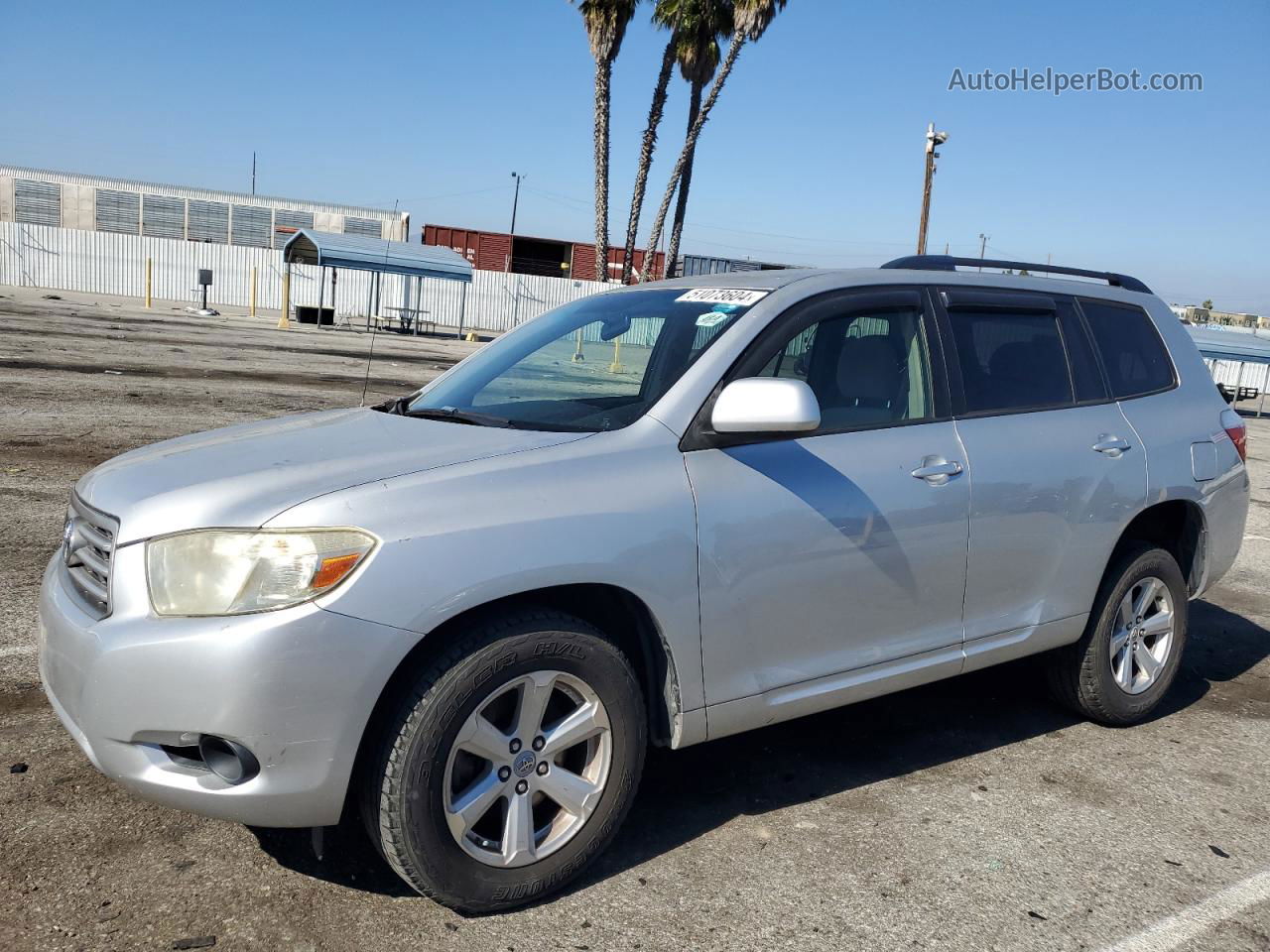 2008 Toyota Highlander  Серебряный vin: JTEDS41A682036796