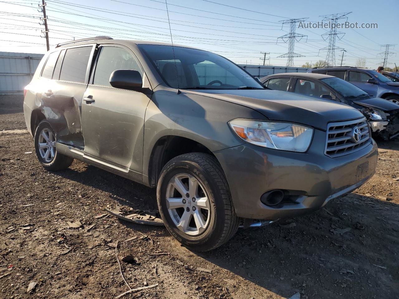 2008 Toyota Highlander  Зеленый vin: JTEDS41A682040945