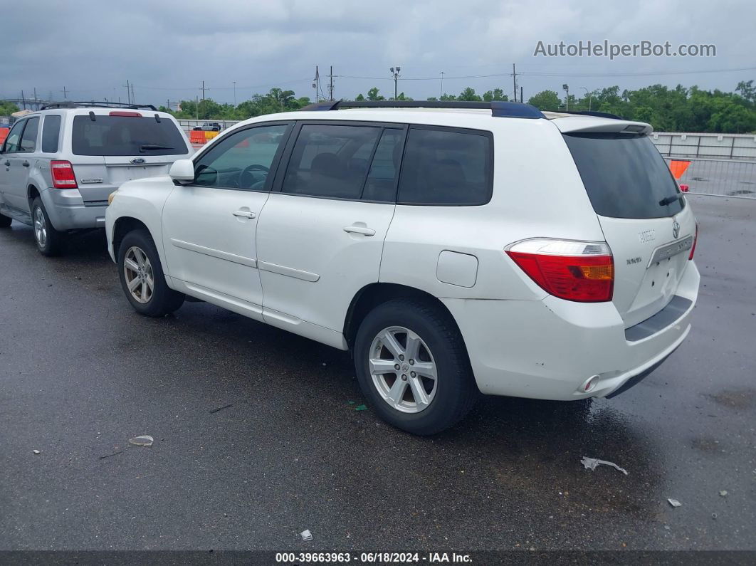 2008 Toyota Highlander   White vin: JTEDS41A682066963