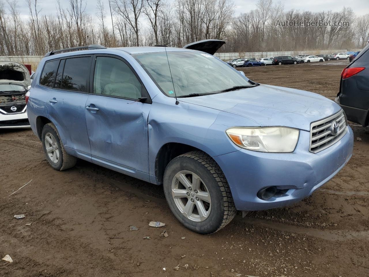 2008 Toyota Highlander  Silver vin: JTEDS41A882022818