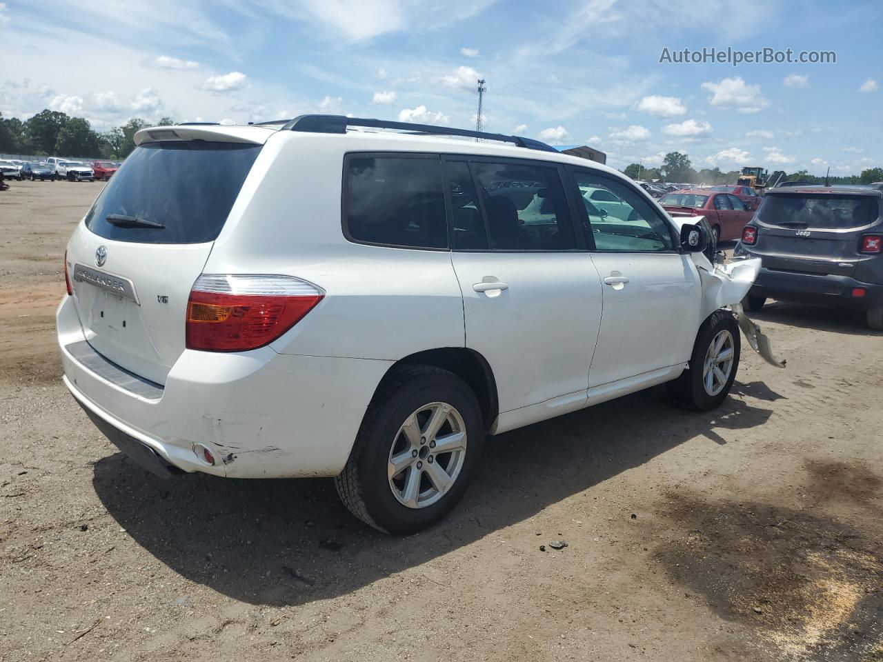 2008 Toyota Highlander  Белый vin: JTEDS41A882044639