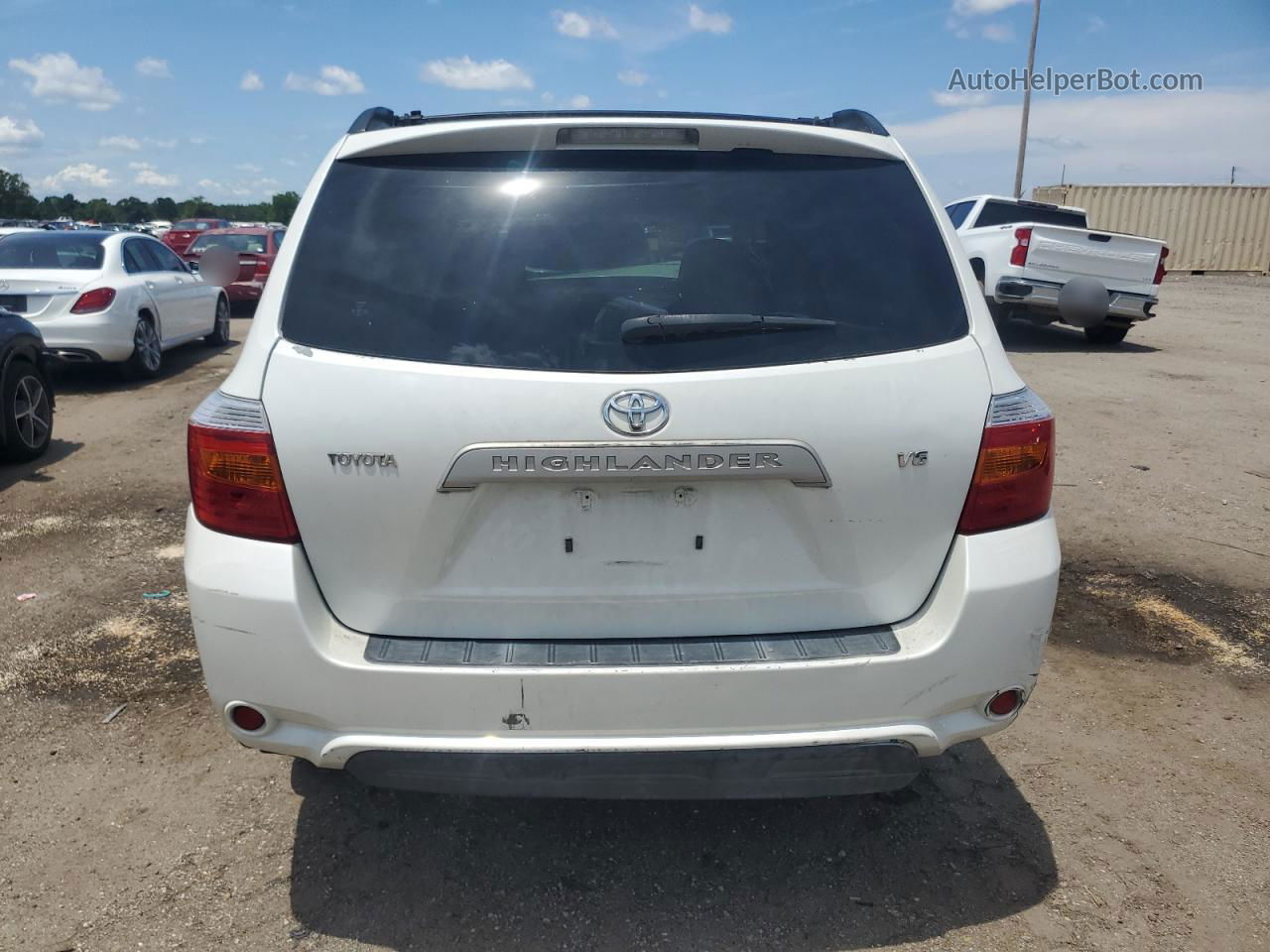 2008 Toyota Highlander  White vin: JTEDS41A882044639