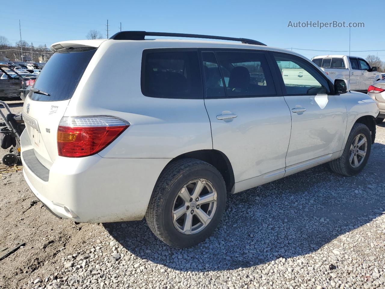 2008 Toyota Highlander  White vin: JTEDS41A882056743