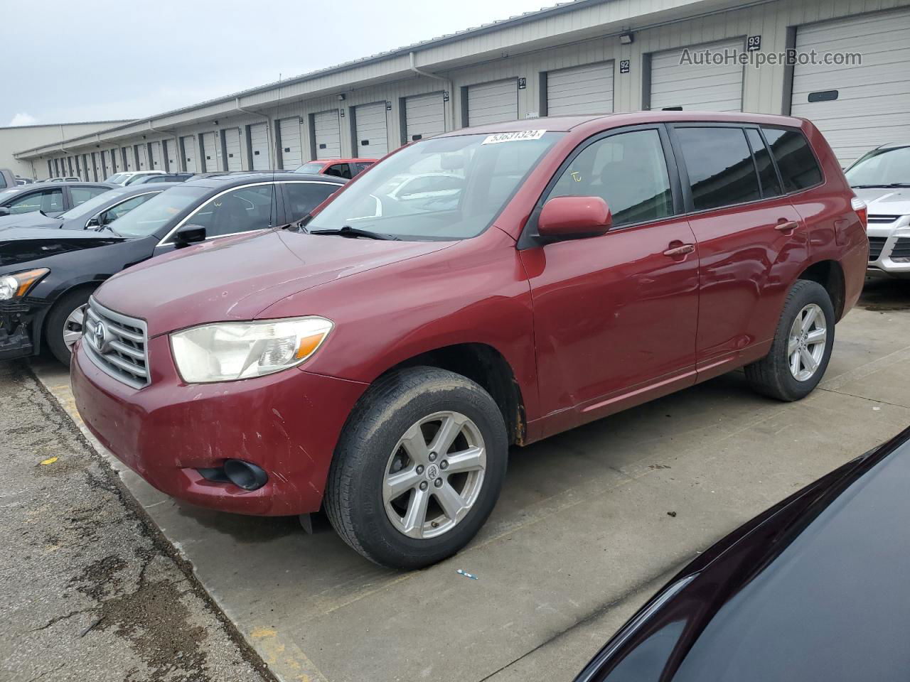 2008 Toyota Highlander  Maroon vin: JTEDS41A982003954