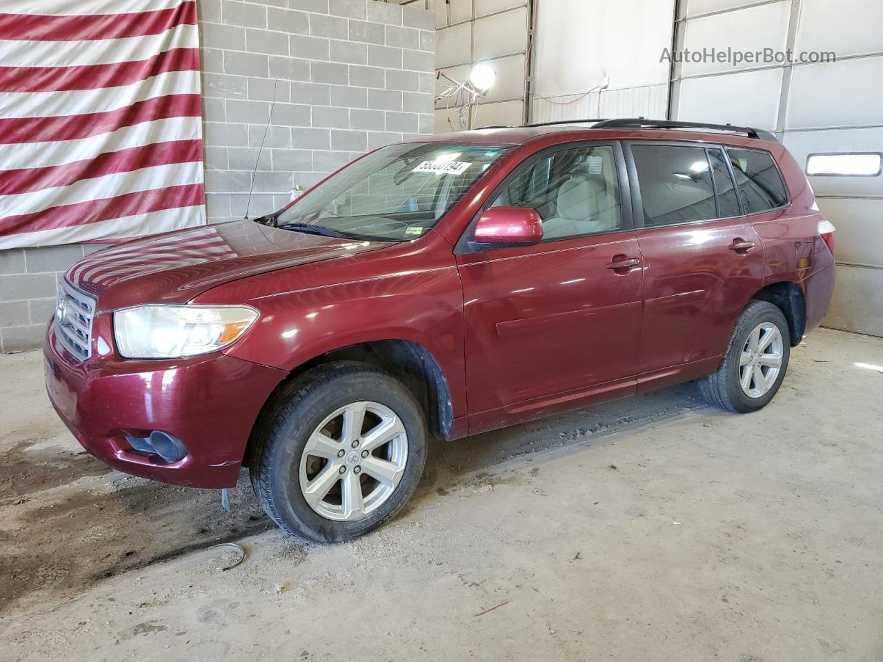 2008 Toyota Highlander  Burgundy vin: JTEDS41A982017840