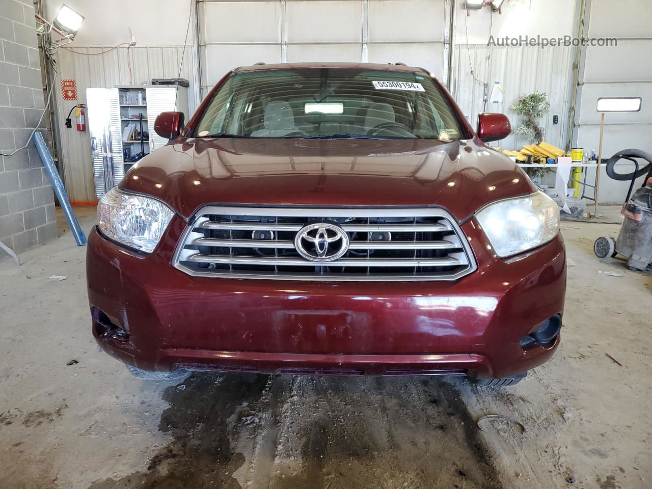 2008 Toyota Highlander  Burgundy vin: JTEDS41A982017840