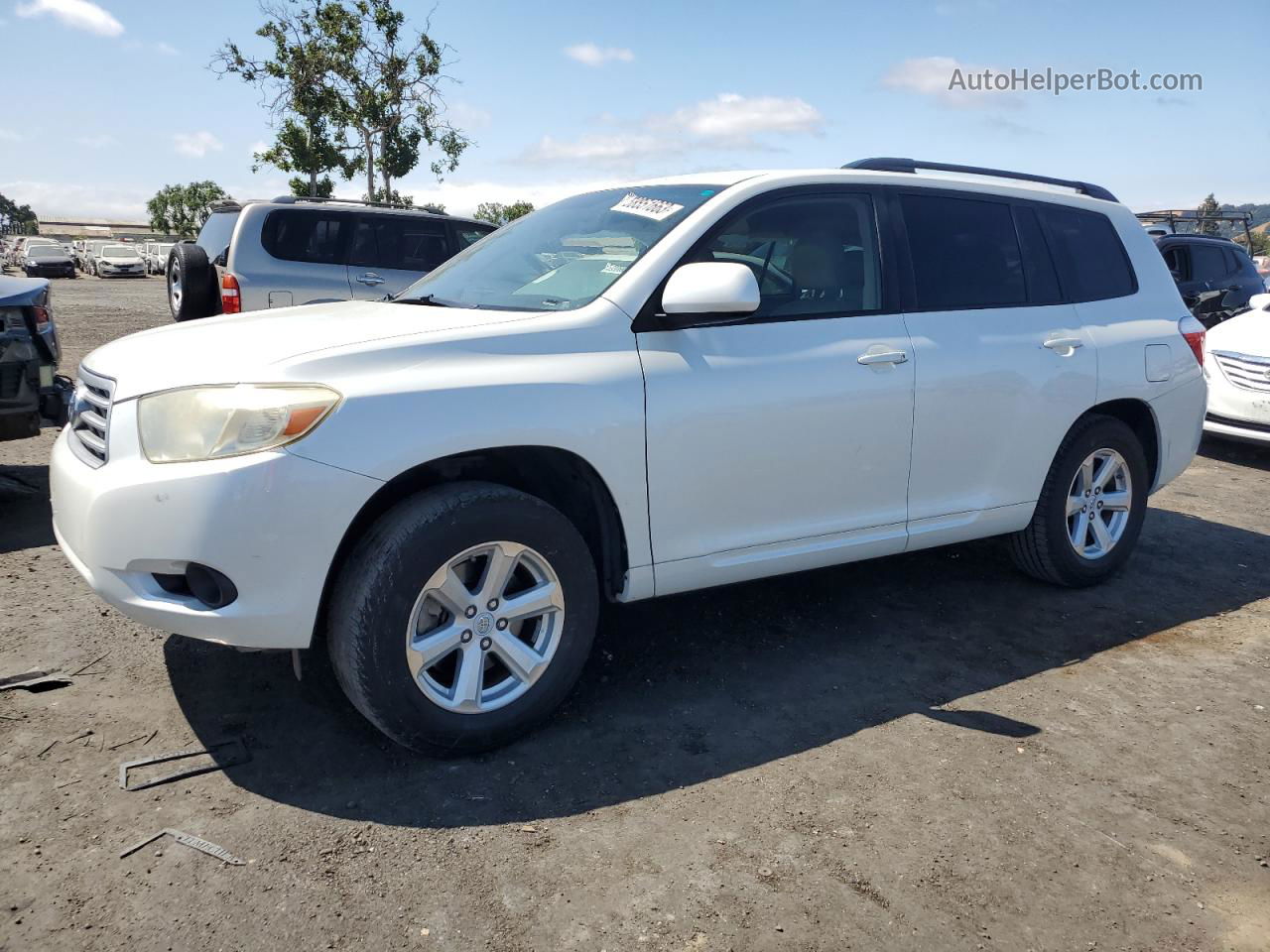 2008 Toyota Highlander  White vin: JTEDS41A982044004