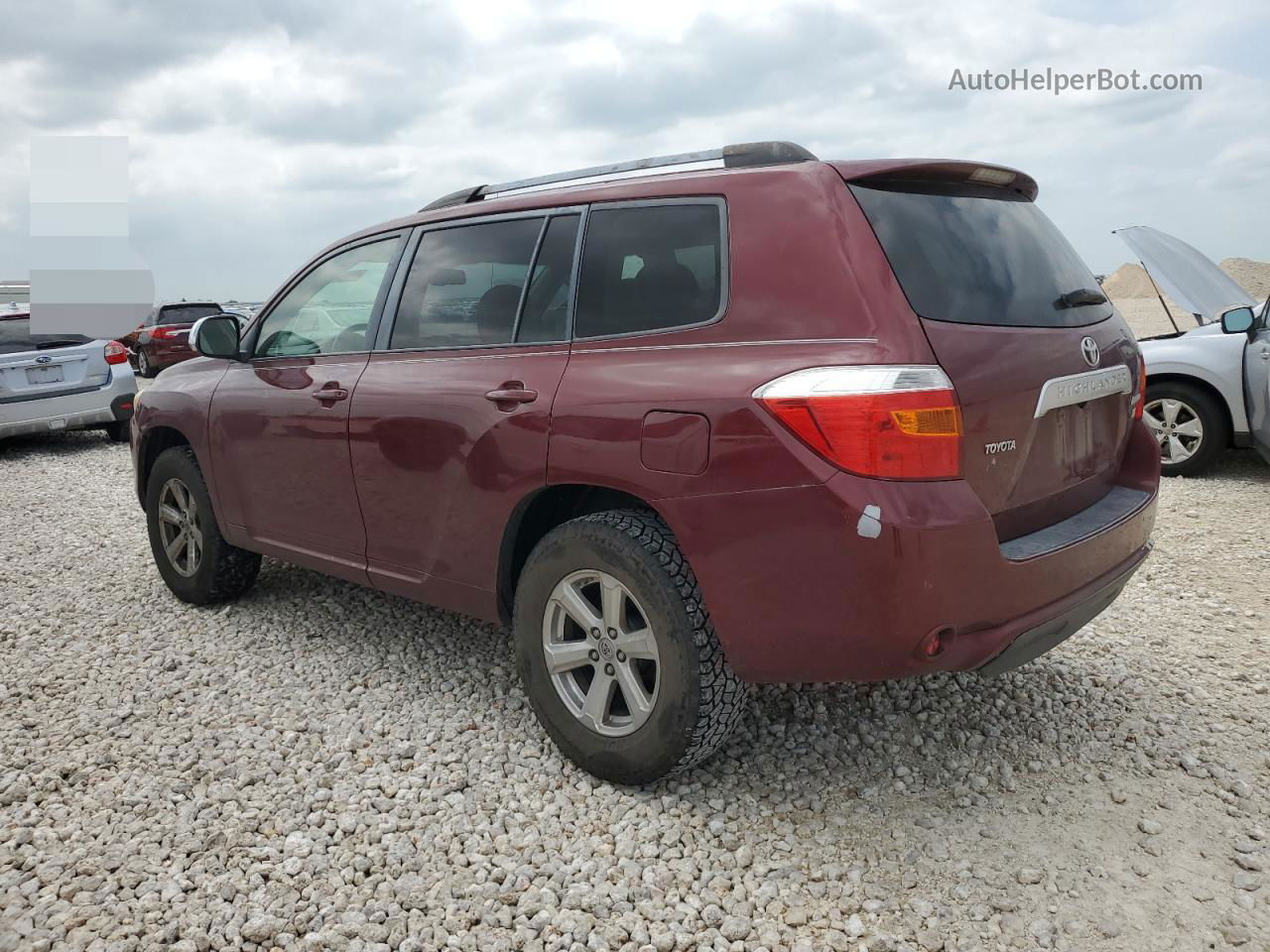 2008 Toyota Highlander  Red vin: JTEDS41A982052698