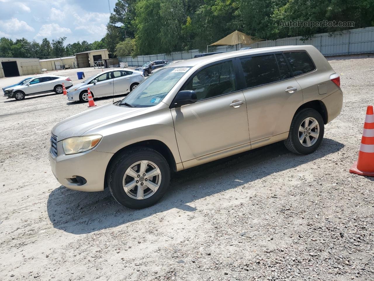 2008 Toyota Highlander  Gold vin: JTEDS41AX82001789