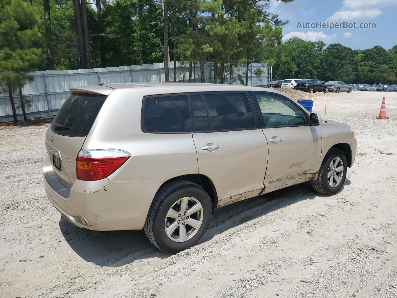 2008 Toyota Highlander  Gold vin: JTEDS41AX82001789