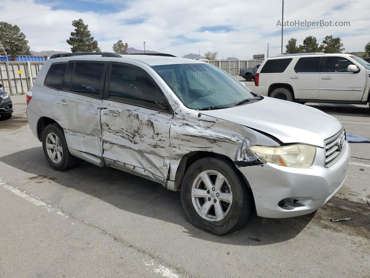 2008 Toyota Highlander  Silver vin: JTEDS41AX82047526