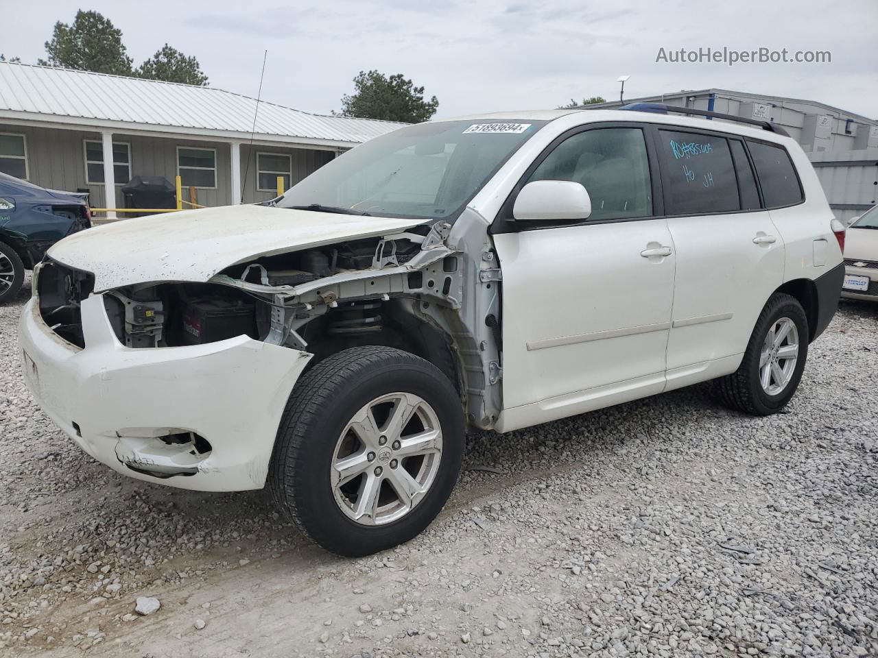 2008 Toyota Highlander  White vin: JTEDS41AX82060065