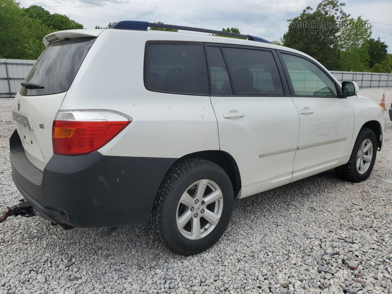 2008 Toyota Highlander  White vin: JTEDS41AX82060065