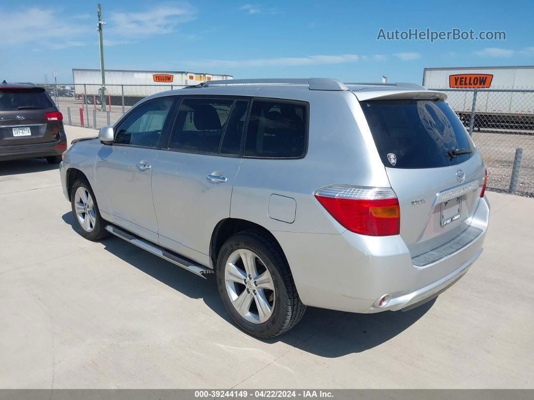 2008 Toyota Highlander Limited Silver vin: JTEDS42A082013092