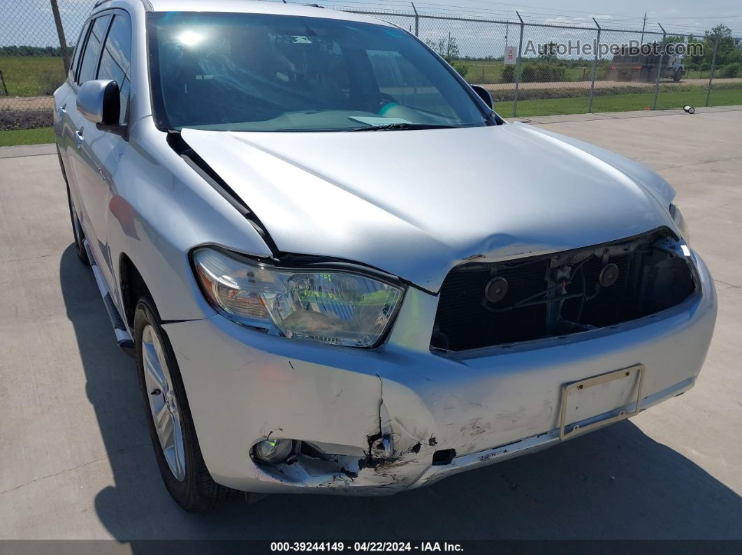 2008 Toyota Highlander Limited Silver vin: JTEDS42A082013092