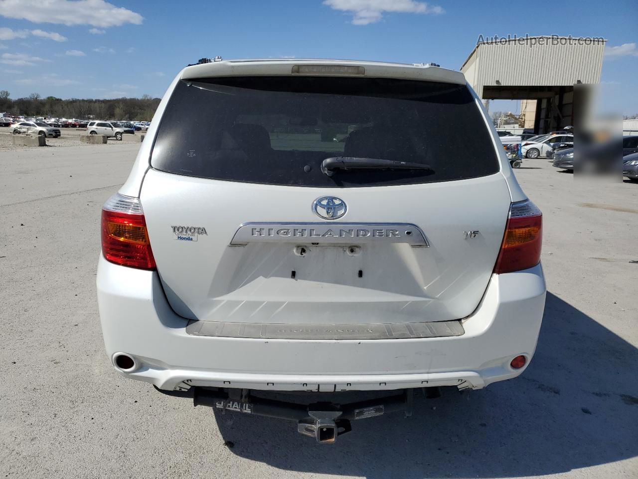 2008 Toyota Highlander Limited White vin: JTEDS42A182039894