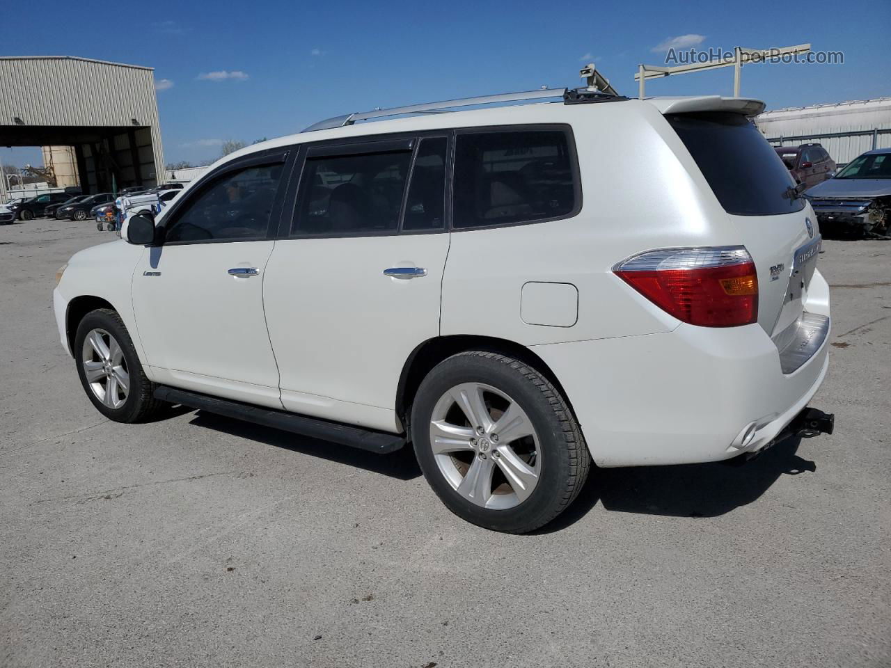 2008 Toyota Highlander Limited White vin: JTEDS42A182039894