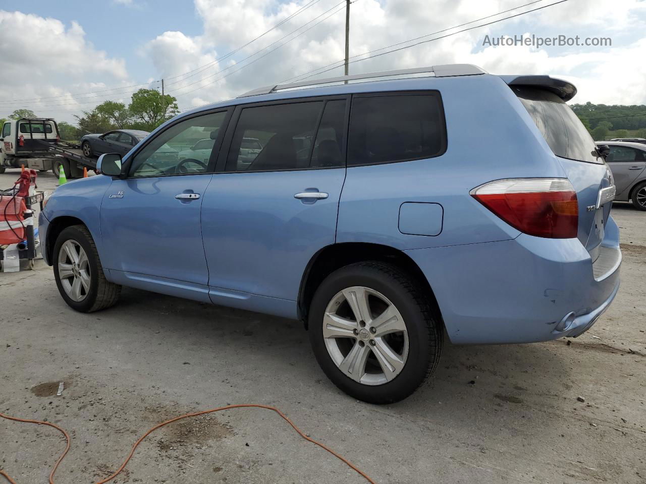 2008 Toyota Highlander Limited Синий vin: JTEDS42A282005530