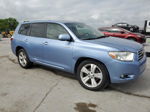 2008 Toyota Highlander Limited Синий vin: JTEDS42A282005530