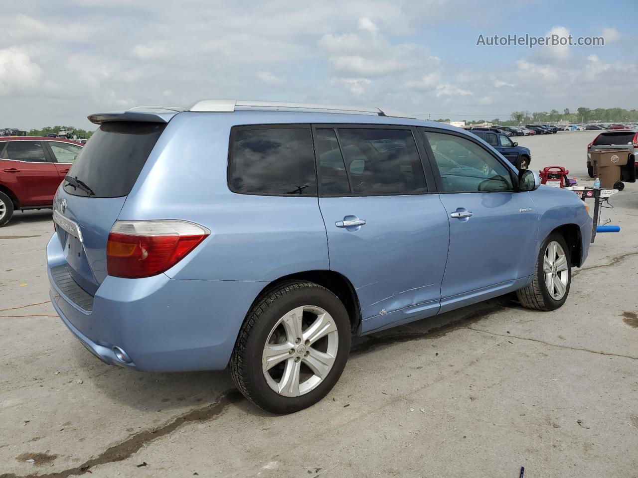 2008 Toyota Highlander Limited Blue vin: JTEDS42A282005530