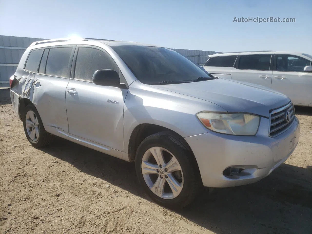 2008 Toyota Highlander Limited Silver vin: JTEDS42A382035782