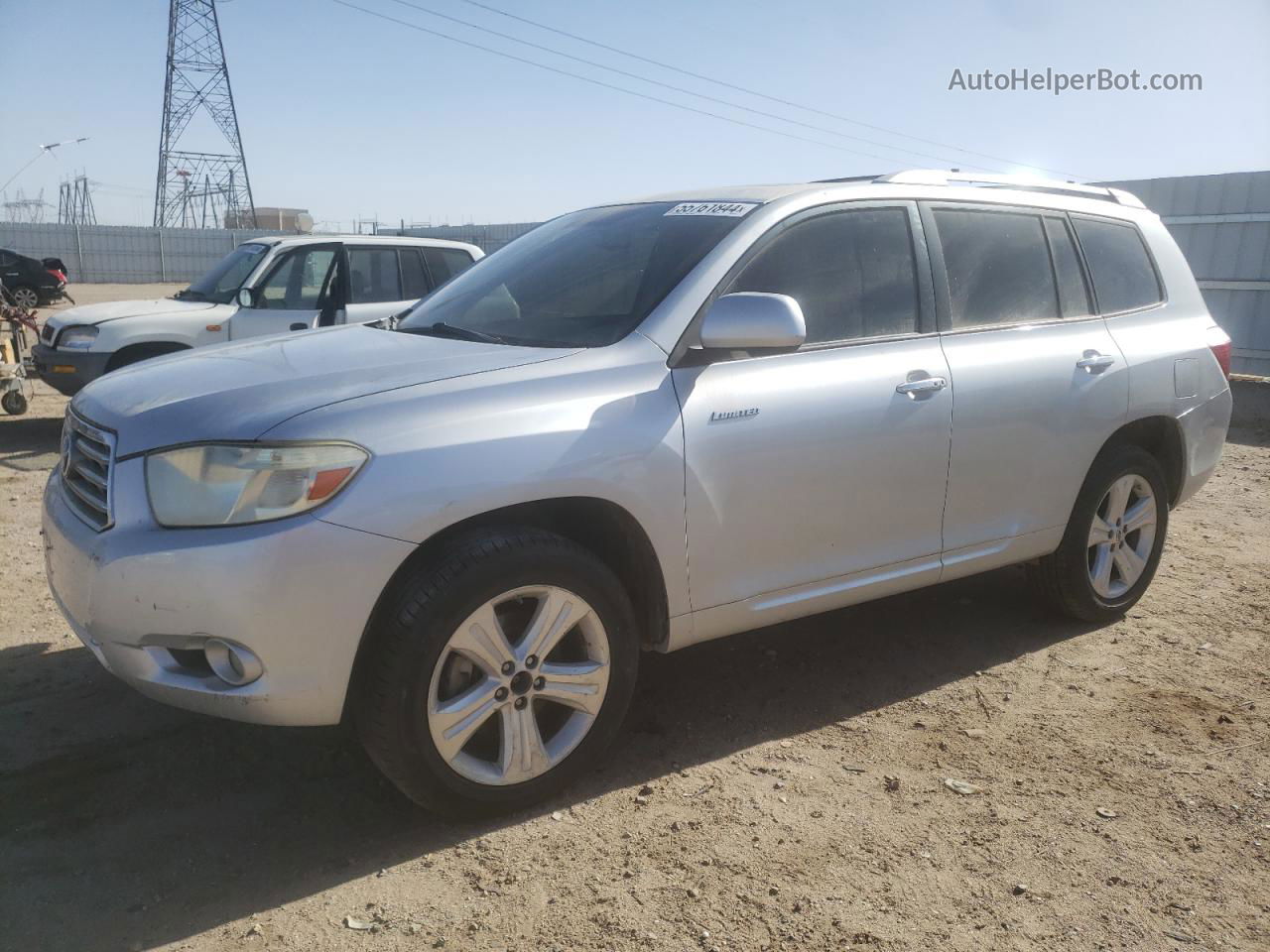 2008 Toyota Highlander Limited Silver vin: JTEDS42A382035782