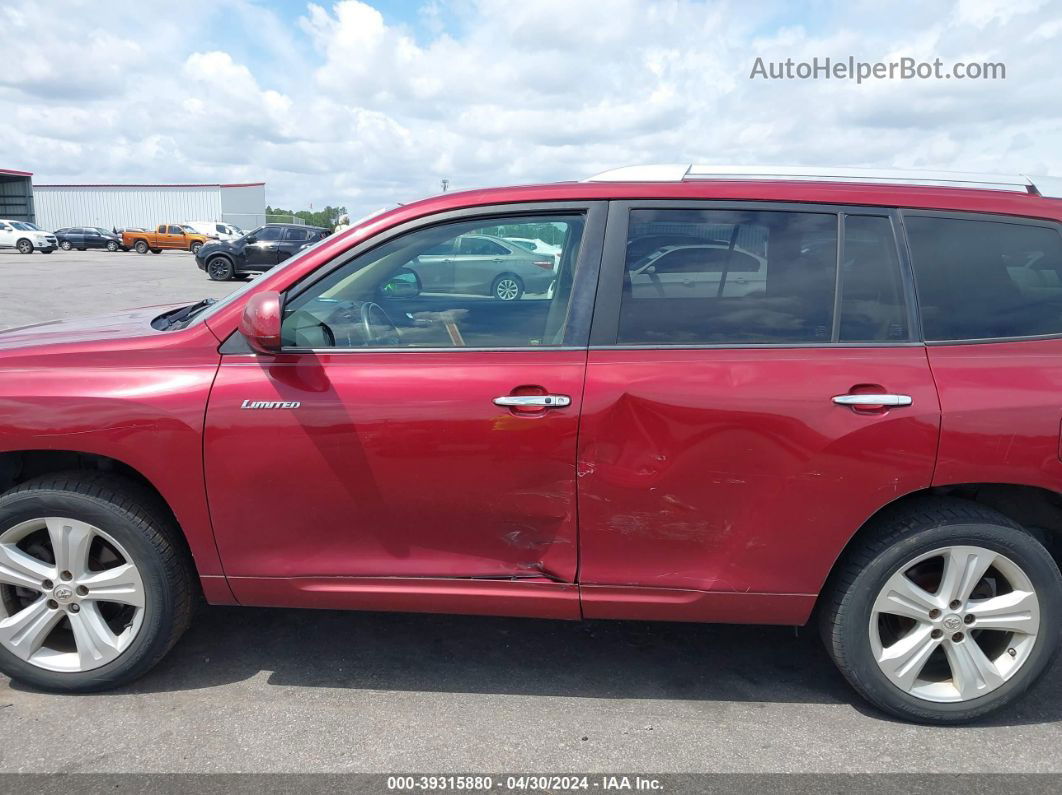 2008 Toyota Highlander Limited Red vin: JTEDS42A482045737