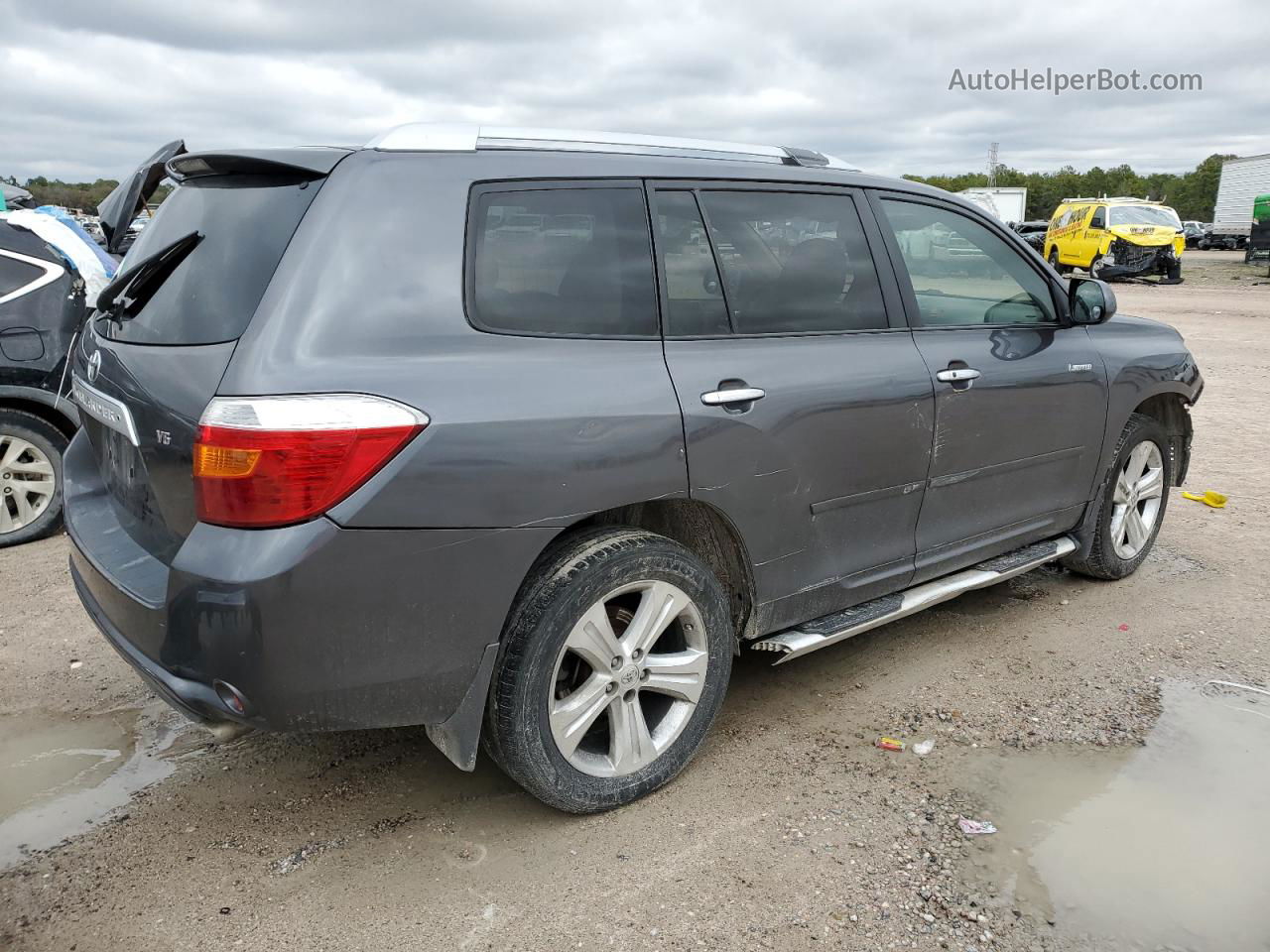 2008 Toyota Highlander Limited Gray vin: JTEDS42A782007452