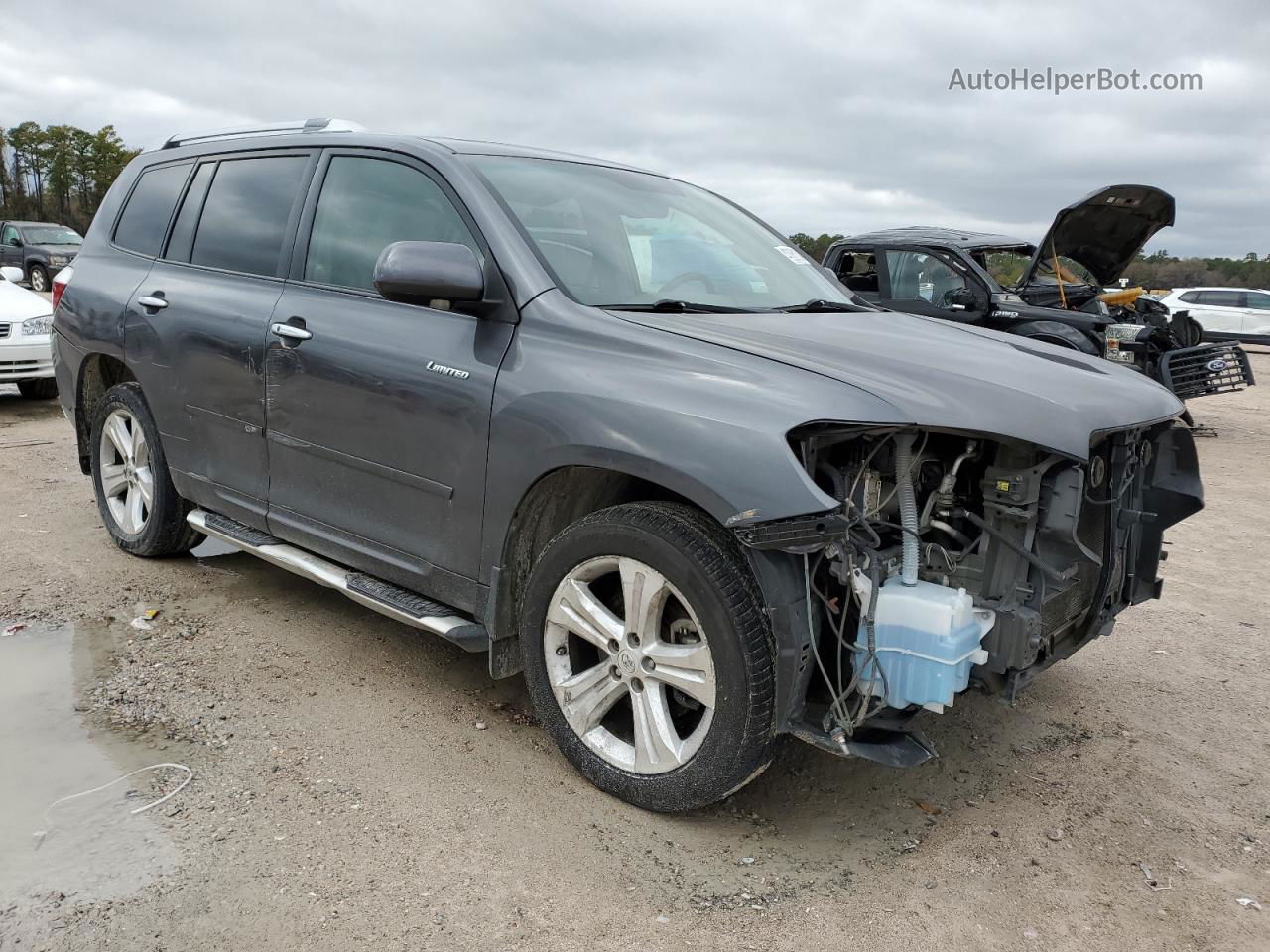 2008 Toyota Highlander Limited Серый vin: JTEDS42A782007452