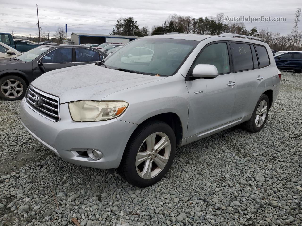 2008 Toyota Highlander Limited Серебряный vin: JTEDS42A782031606