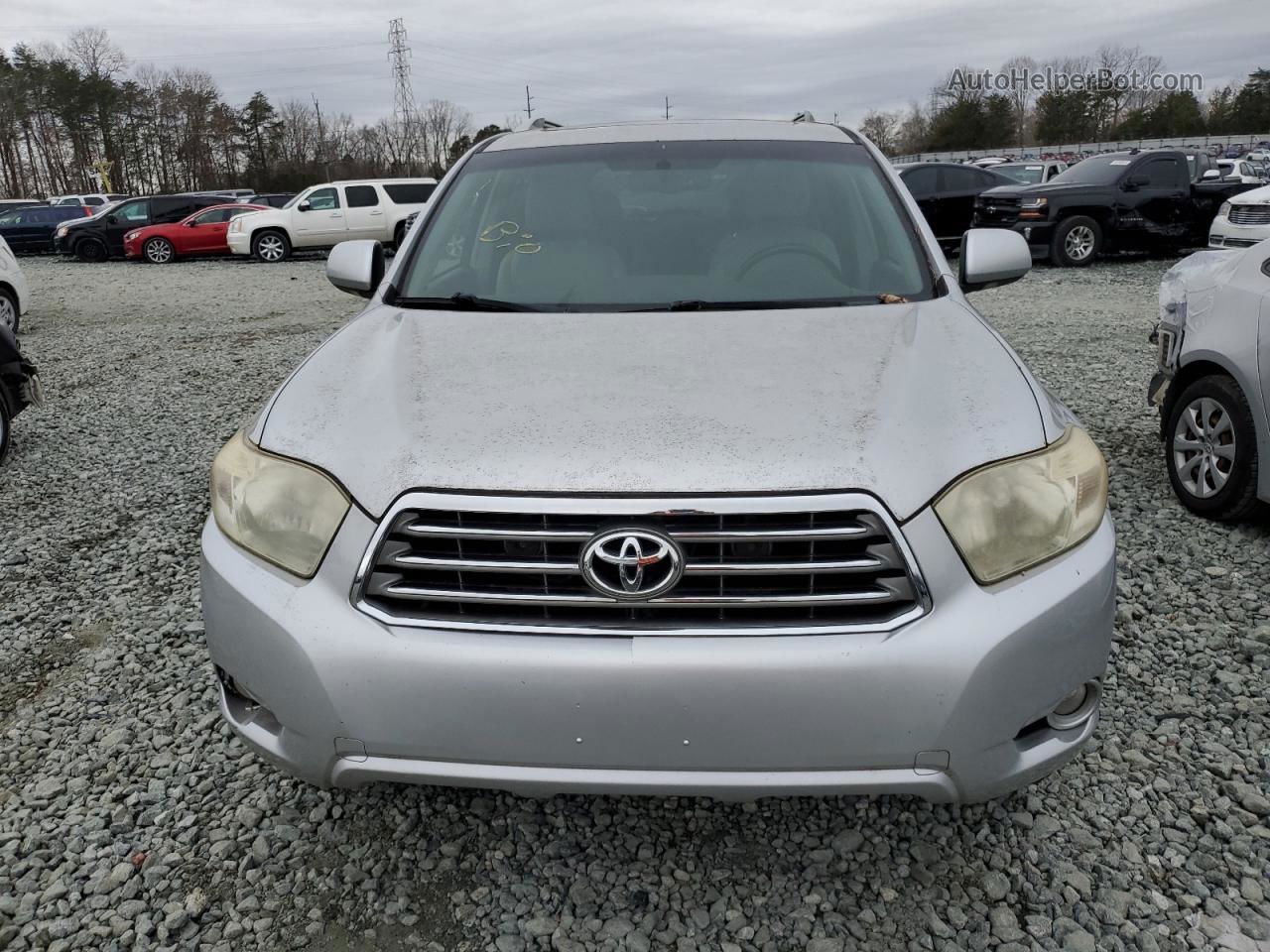 2008 Toyota Highlander Limited Silver vin: JTEDS42A782031606