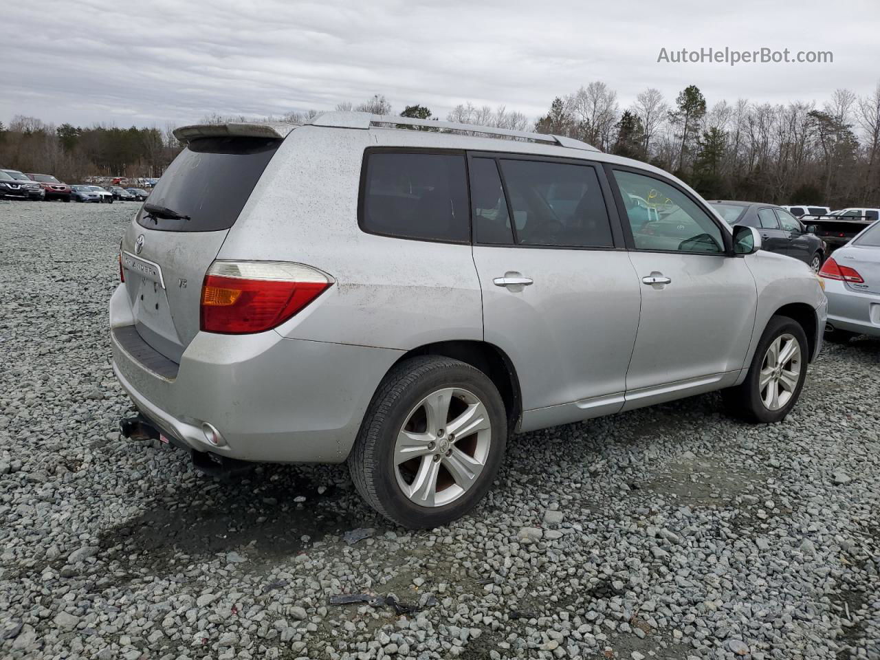 2008 Toyota Highlander Limited Silver vin: JTEDS42A782031606