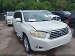 2008 Toyota Highlander Limited White vin: JTEDS42A782055596