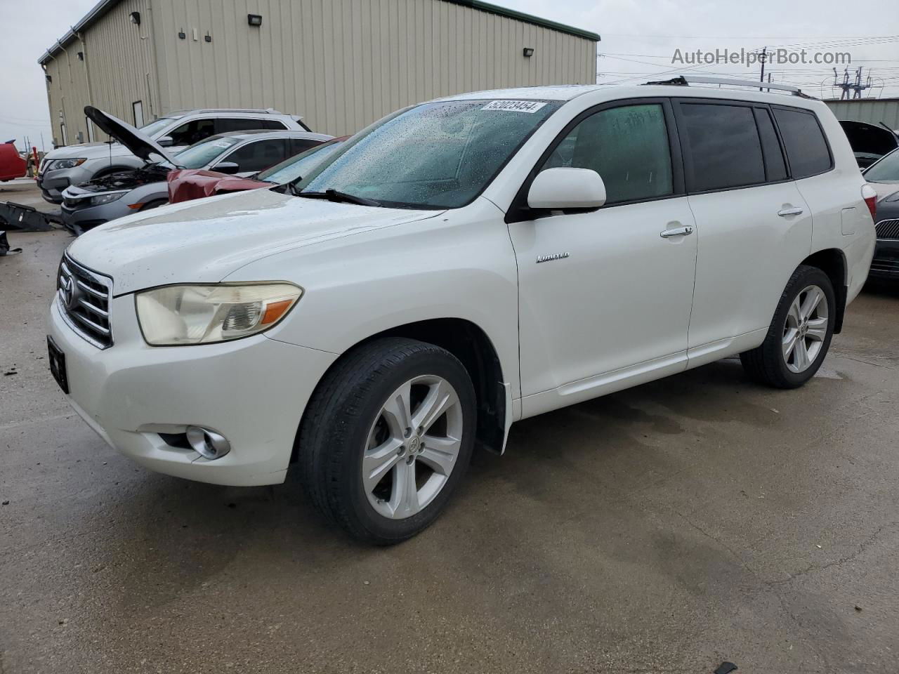 2008 Toyota Highlander Limited White vin: JTEDS42A882061830