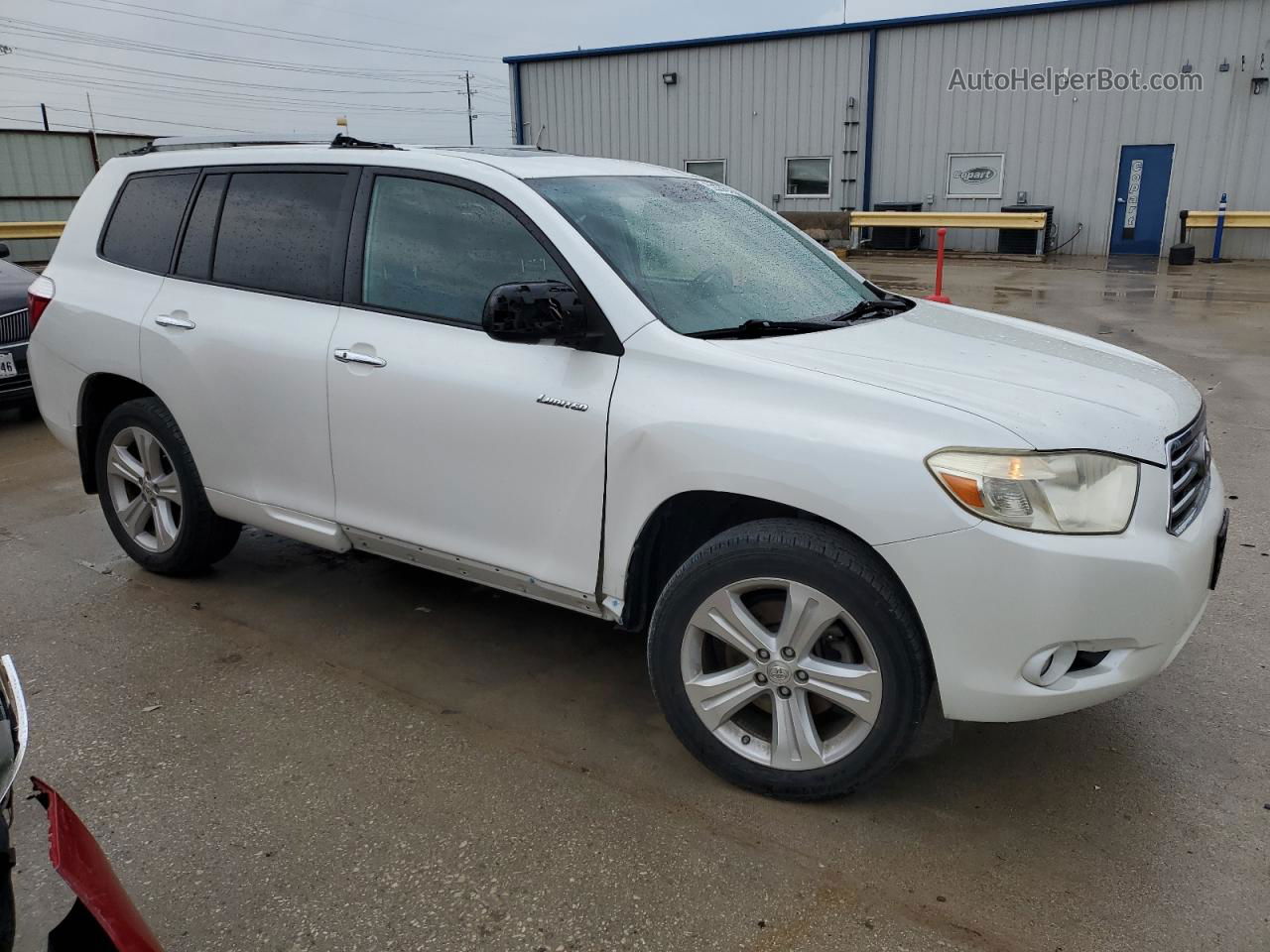 2008 Toyota Highlander Limited White vin: JTEDS42A882061830