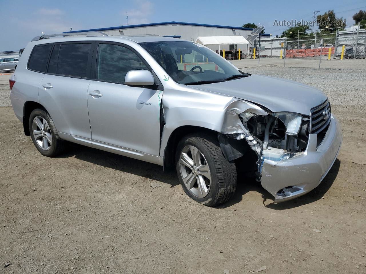 2008 Toyota Highlander Sport Silver vin: JTEDS43A182040171