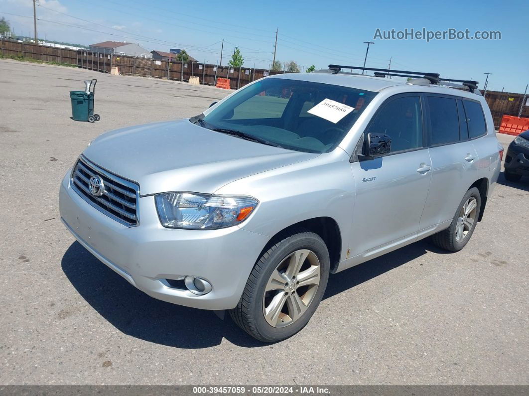 2008 Toyota Highlander Sport Silver vin: JTEDS43A682000491