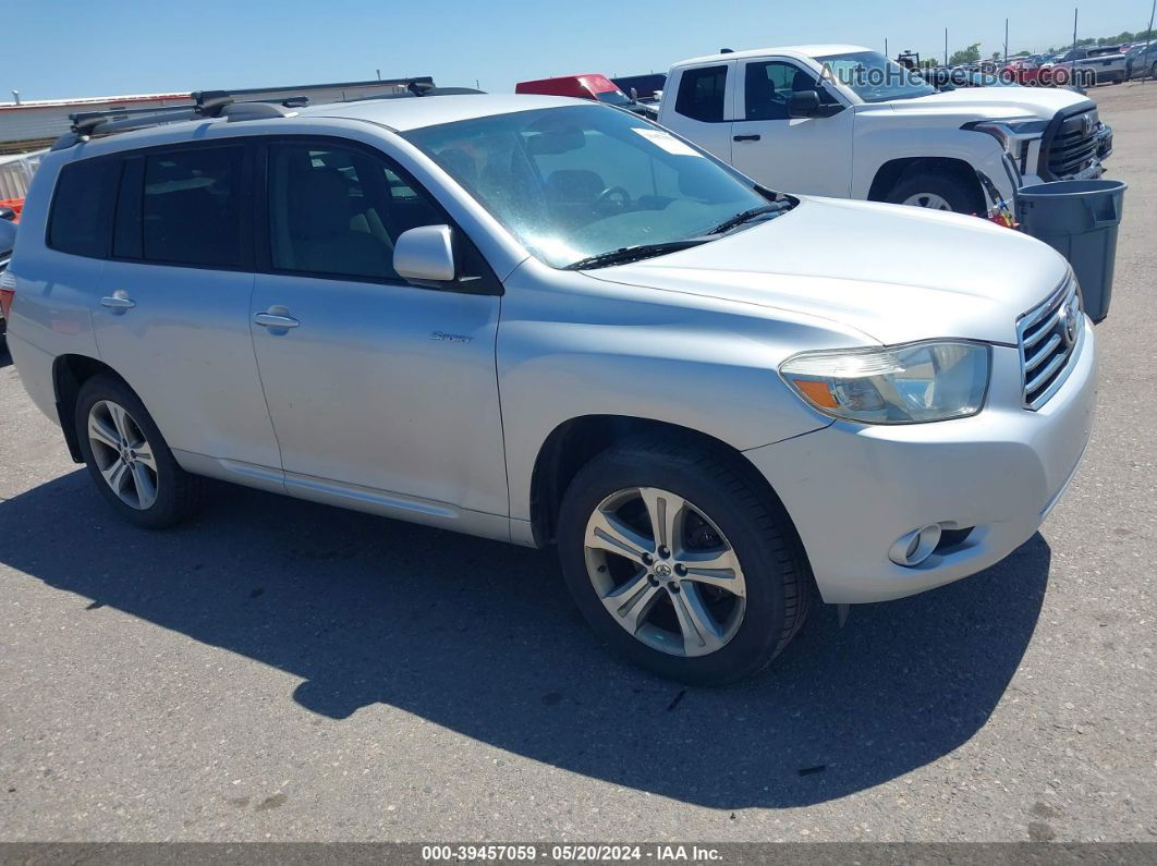 2008 Toyota Highlander Sport Silver vin: JTEDS43A682000491