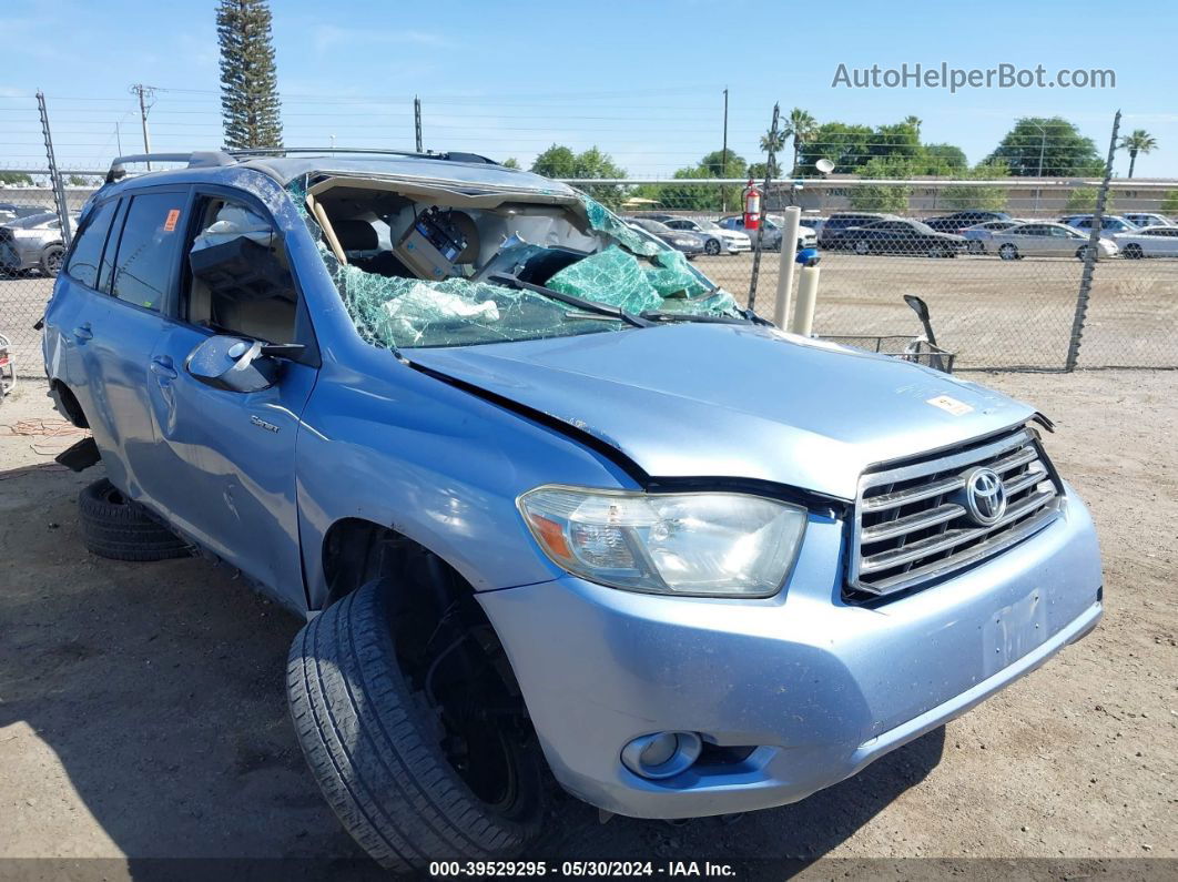 2008 Toyota Highlander Sport Light Blue vin: JTEDS43A782061655