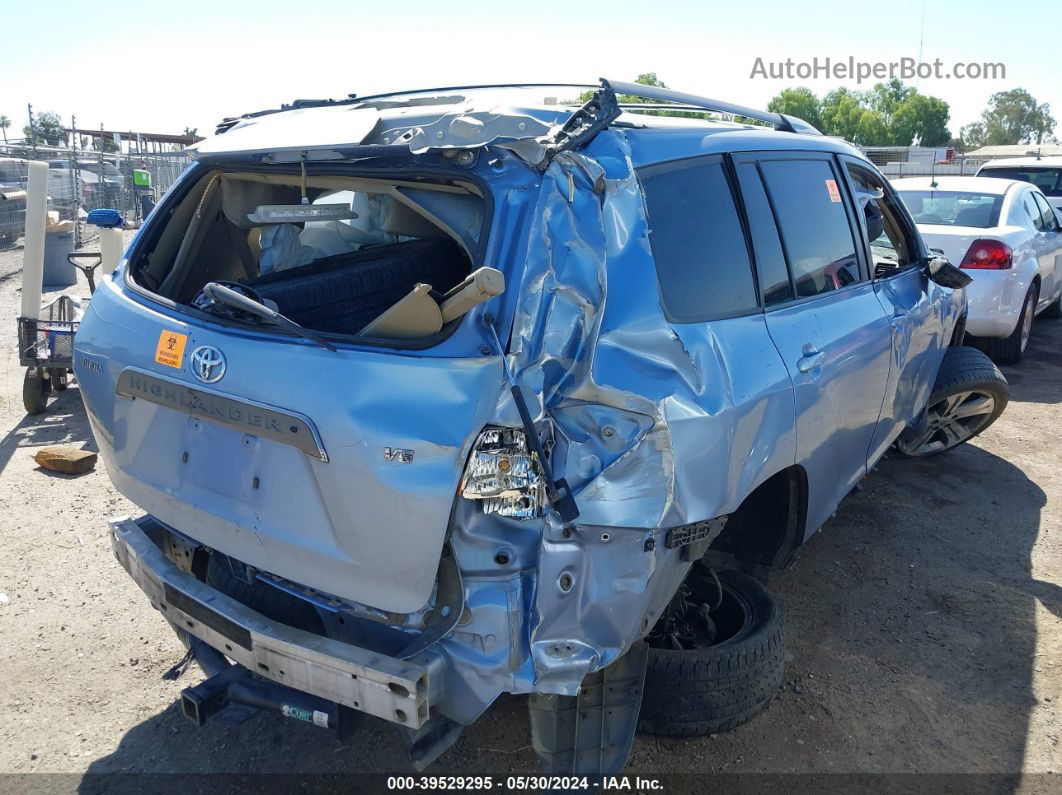 2008 Toyota Highlander Sport Light Blue vin: JTEDS43A782061655